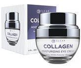 Crème Yeux Clear Beauty au collagène dans son tube, hydratation ciblée pour le contour des yeux.