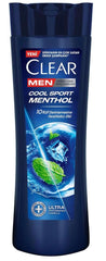 Clear Men Cool Sport Menthol : la bouteille rafraîchissante pour cuir chevelu propre et dynamique.