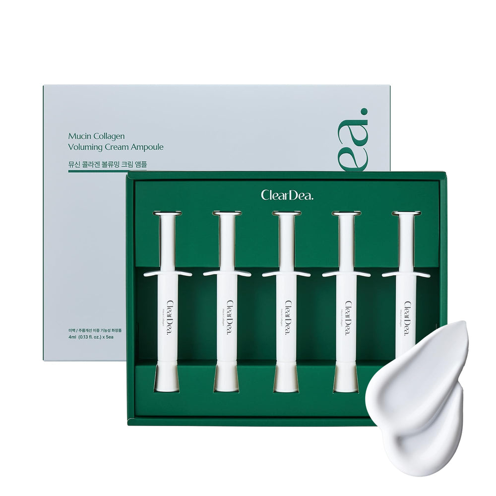 ClearDea ampoule visage mucine collagene pour hydratation et élasticité