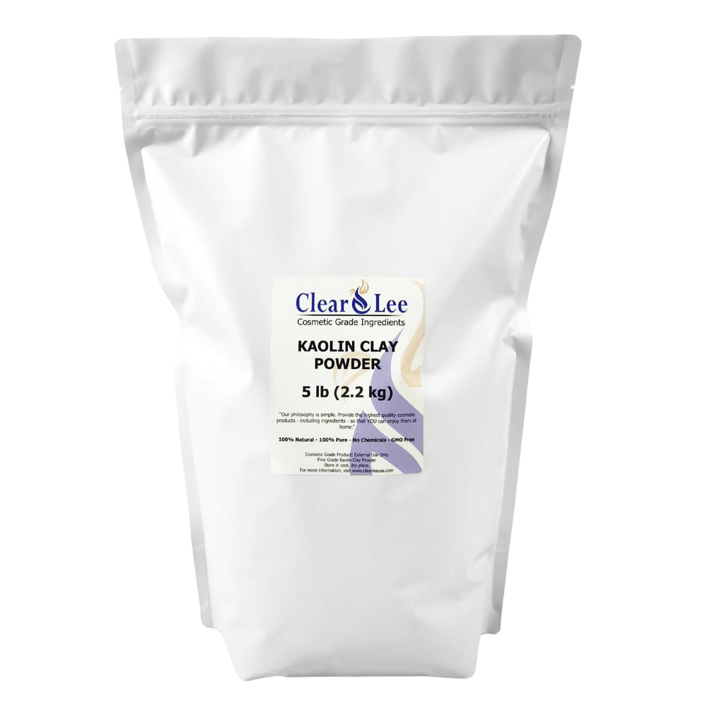 ClearLee Kaolin Poudre Blanche – purifie en douceur pour masques visage faits maison.