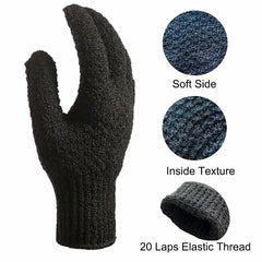 Gants CLEEDY exfoliants, pratique en voyage pour centre de bien-être.