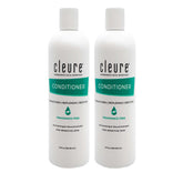 Conditionneur Cleure hydratant sans fragrance en bouteille, pour cheveux sensibles et hydratation en profondeur.