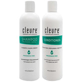 Shampoo volumisant Cleure en flacon, apporte volume sans irritants.