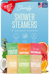 CLEVERFY pasteque: tablette douche aromathérapie pour relaxation rafraîchissante.
