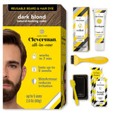 CLEVERMAN blond-foncé : bouteille de coloration pour cheveux et barbe, couleur naturelle.
