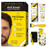 Cleverman kit coloration cheveux et barbe — couverture grise naturelle et durable.