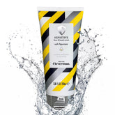 Cleverman Sensitive Face and Beard Scrub bottle front for gentle cleansing