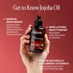 Cliganic Huile Jojoba — Soin barbe pour peau et poils en douceur.