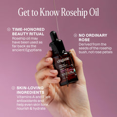 Cliganic huile rose muskée pour les ongles, hydrate les cuticules