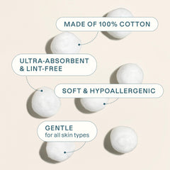 Texture douce du coton Cliganic, soin délicat sur la peau