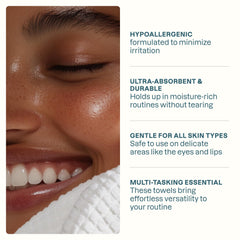 Lingettes Cliganic visage XL, sans parfum pour une routine soin de la peau sûre.