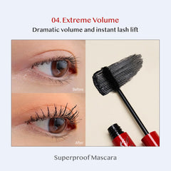 CLIO Kill Lash Superproof montrant l'effet volume intense sur les cils