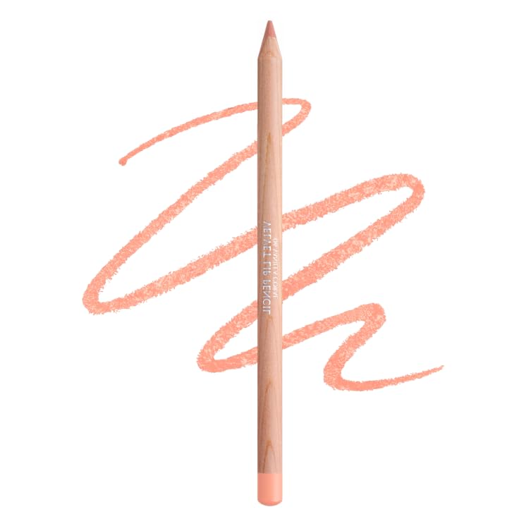 CLIO Wood Velvet Lip Pencil in Vanilla Coral; long-lasting contour with a matte finish.