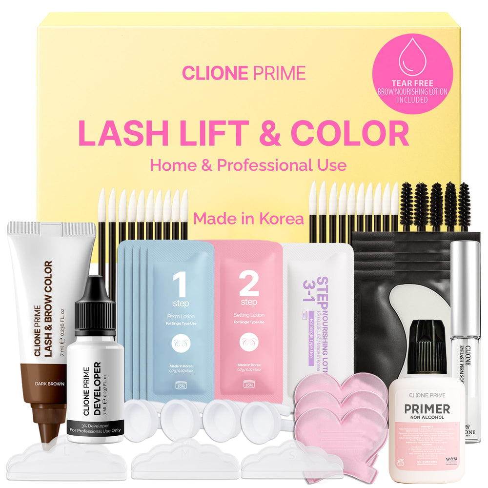 CLIONE PRIME Kit-lift-cils: définition durable à domicile.