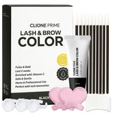 CLIONE PRIME kit-teinte-cils-sourcils : teinte durable pour cils et sourcils, effet naturel.