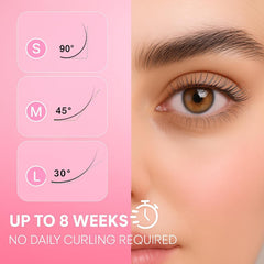 Setting solution application in CLIONE PRIME lash lift kit