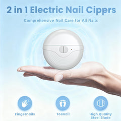 Clip-ongles électrique automatique avec 3 vitesses pour un soin personnalisé.