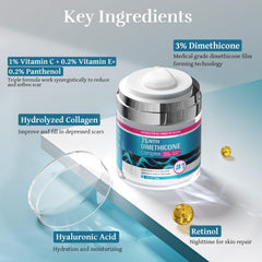 CLNABFR application-creme-scar, démontrant une application facile sur la peau.