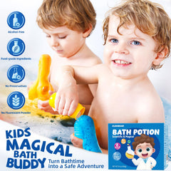 CLOUQUAR Potions-bain six bouteilles, expérience magique sans effort et nettoyage facile.