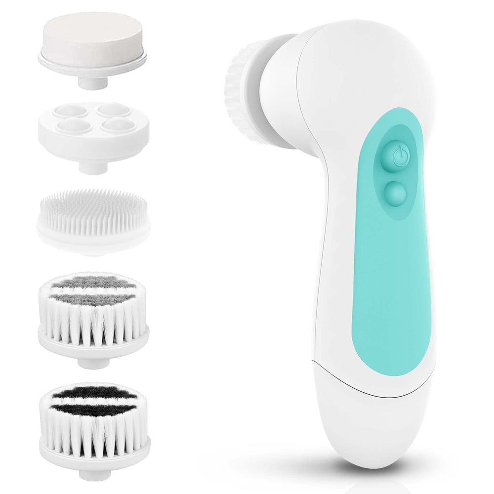 CLSEVXY ensemble-brosse-visage etanche 5-tetes: nettoyage en profondeur et exfoliation en douceur