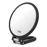 CLSEVXY Miroir principal double face 1x et 15x pour maquillage précis.
