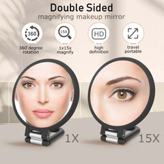 CLSEVXY Grosissement 15x clair pour vérifier les détails du visage.