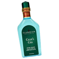 Bouteille de Clubman Gent’s Gin Après-Rasage, sensation rafraîchissante après rasage.