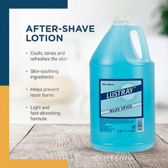 Texture crème du Clubman Lustray Blue Spice sur peau, sensation apaisante.