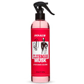 Clubman Musk, vaporisateur apres-rasage, rafraîchit la peau après rasage avec un parfum discret.