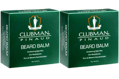 Emballage du baume Clubman Pinaud pour barbe, pratique et nomade