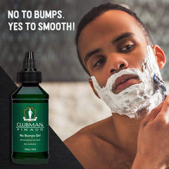 Texture gel lisse du Clubman Pinaud, s’étale facilement sur la peau.