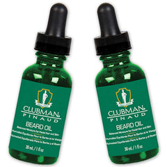 Clubman Pinaud Huile barbe — bouteille élégante et hydratation durable.