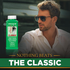 Texture ultra-fine de la poudre Clubman Pinaud Blanche facilitant l’application.