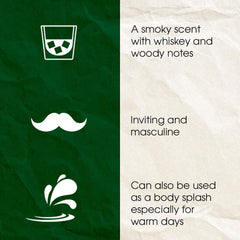 Clubman Reserve Whiskey Woods – texture légère qui pénètre rapidement pour peau confortable.