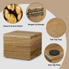 Finition naturelle du bois acacia CMLKLZD pour style chaleureux