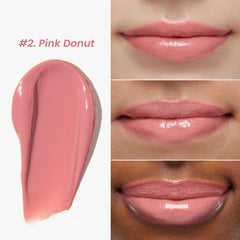 CNP Propolis Jelly Lipcerin 02 Pink Donut, gloss lumineux et fini brillant.