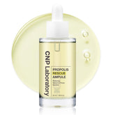 Sérum CNP Rescue-Propolis dans le flacon, apaisant et prêt pour une routine quotidienne.