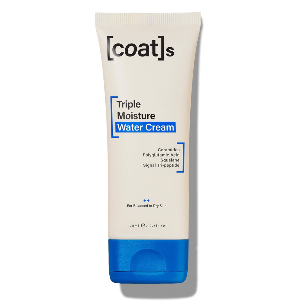 COATS Crème Eau Triple Hydratation : flacon, hydratation longue durée sans fini gras.