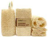 COBA STRAWS éponge loofah naturelle prête pour la douche et exfolier en douceur.