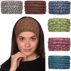 Cobahom bandeau cheveux large motif papillon, confort et maintien pendant l'entraînement.