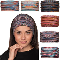 Cobahom bandes-cheveux larges boho rayé – confort durable pour toutes les occasions.