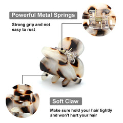 Clip Cobahom léopard pour cheveux – ajout de couleur pour égayer une tenue monochrome.