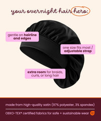 Cobana bonnet satin usage cheveux naturels aide a maintenir l hydratation nocturne.