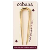 Épingle Cobana dorée pour chignon élégant et rapide.