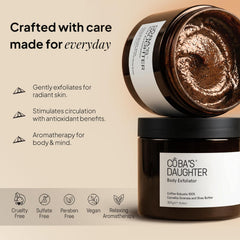 COBA'S DAUGHTER grains cafe fin, exfoliation efficace révèle peau plus douce