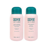 Shampooing Coco & Eve Like a Virgin en bouteille, hydratation instantanée.