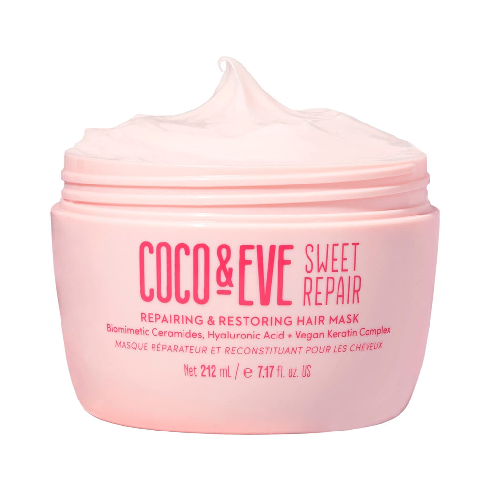 Coco et Eve Sweet Repair : bouteille du masque pour cheveux soyeux et renforcés.