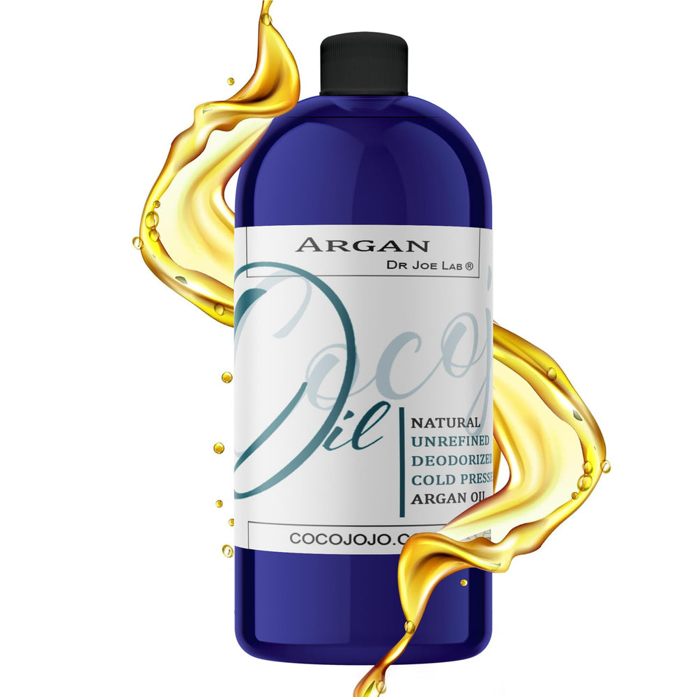 Cocojojo Huile d'Argan déodorisée pour cheveux, soin nourrissant et sans parfum.