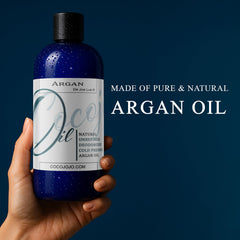 Cocojojo Huile d'Argan déodorisée pour le visage, hydratation légère.