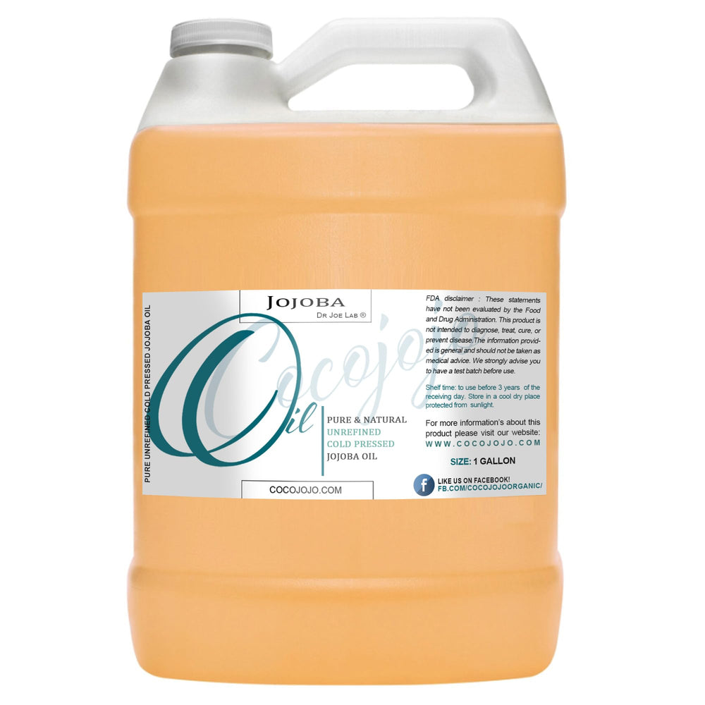 Huile Cocojojo de jojoba, bouteille 128 oz, hydratation profonde pour peau et cheveux.